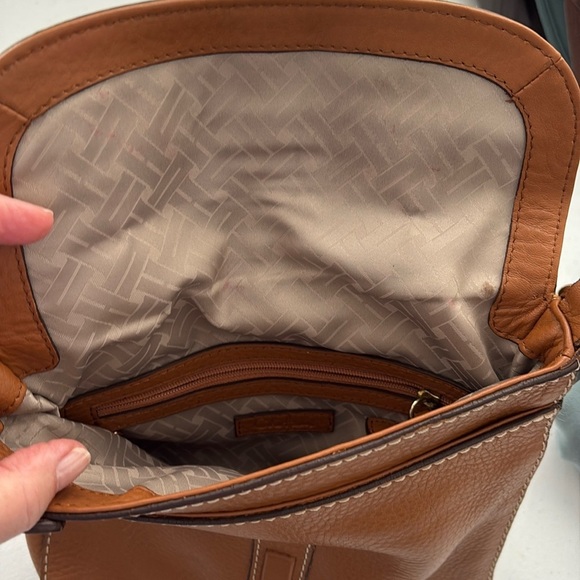 Cole Haan Crossbody Leather Bag Camel Tan - Picture 6 of 15